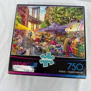 750 Piece Jigsaw Puzzle Cities in Color Brooklyn Flower Market